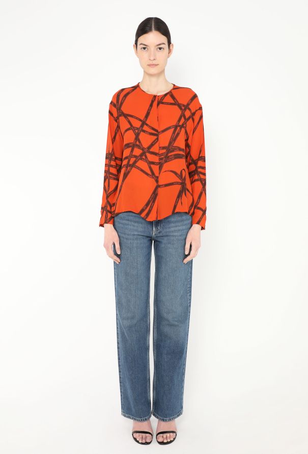 Hermès F/W 2004 Bolducs Silk Blouse - 6 Hermès F/W 2004 Bolducs Silk Blouse - 6