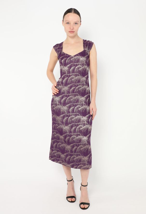 Dries Van Noten Iridescent Printed Chiffon Dress - 2 Dries Van Noten Iridescent Printed Chiffon Dress - 2