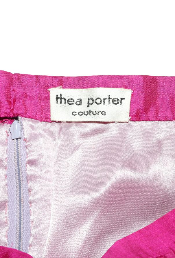 Thea Porter RARE Couture 1973 Silk Appliquée Ensemble - 6