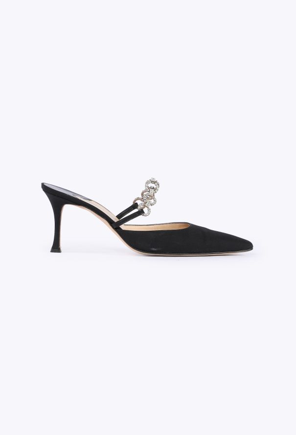 Manolo Blahnik Vintage Embellished Mules - 1