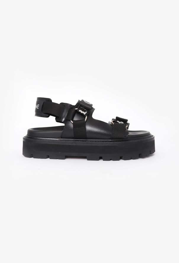 Céline 2022 Logo Platform Sandals - 1