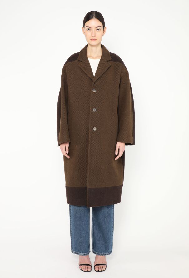 Céline F/W 2018 Patchwork Chevron Coat - 4