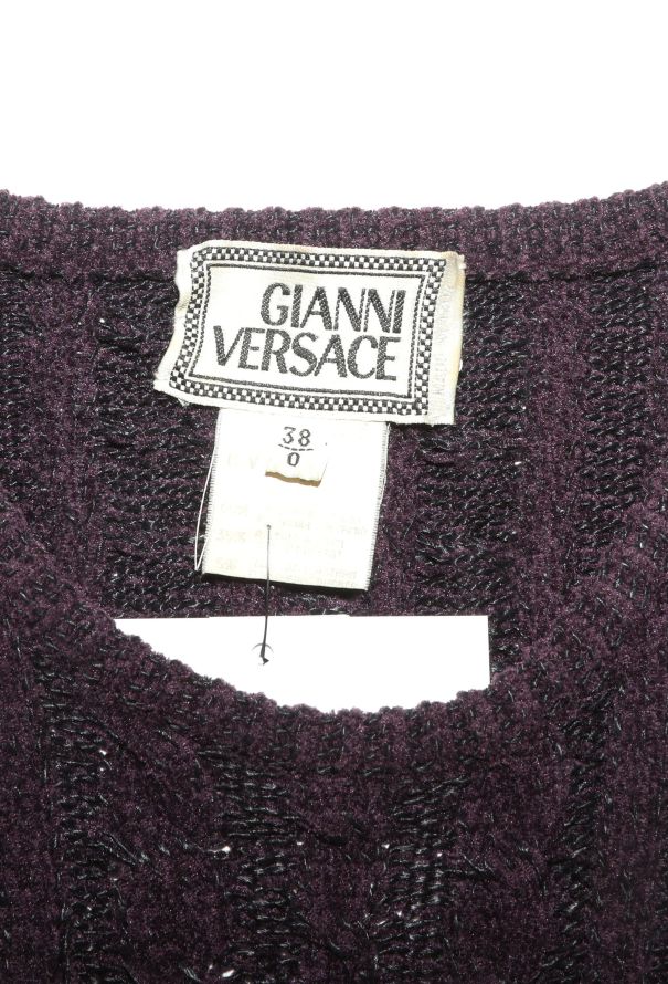 Gianni Versace F/W 1993 Cable-Knit Chenille Ensemble - 8 Gianni Versace F/W 1993 Cable-Knit Chenille Ensemble - 8