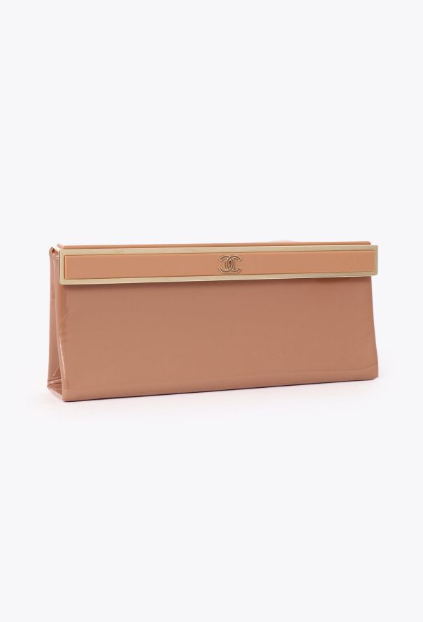 Chanel Rose Patent Clutch - 2