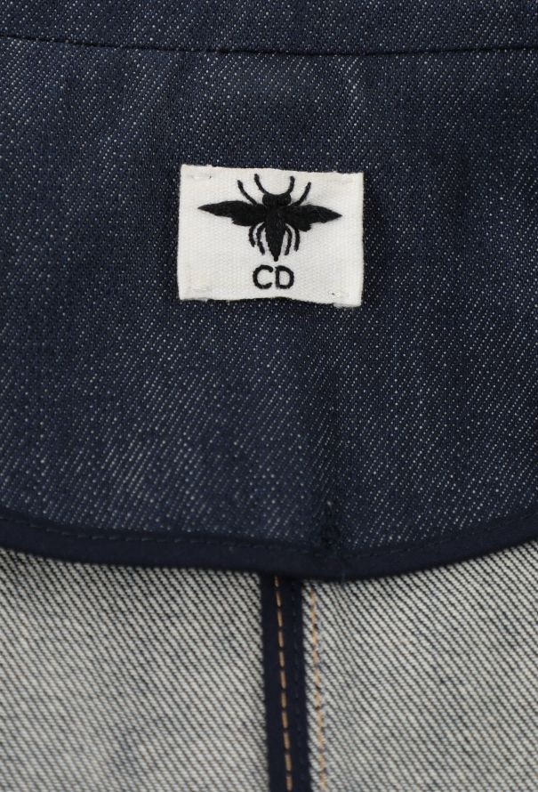 Dior 2022 Cinched Denim Bar Jacket - 5