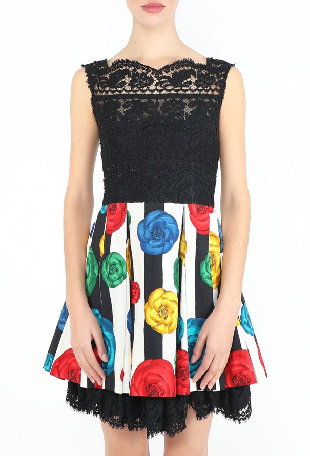 Chanel RARE S/S 1988 Guipure Pleated Camélia Dress - 3