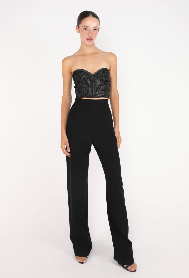 Valentino Raffia Bustier Top, S/S 2016 - 3