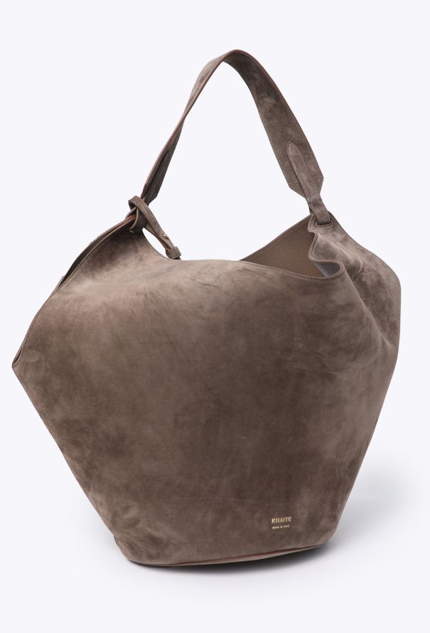 Khaite Lotus Medium Suede Tote Bag - 2 Khaite Lotus Medium Suede Tote Bag - 2