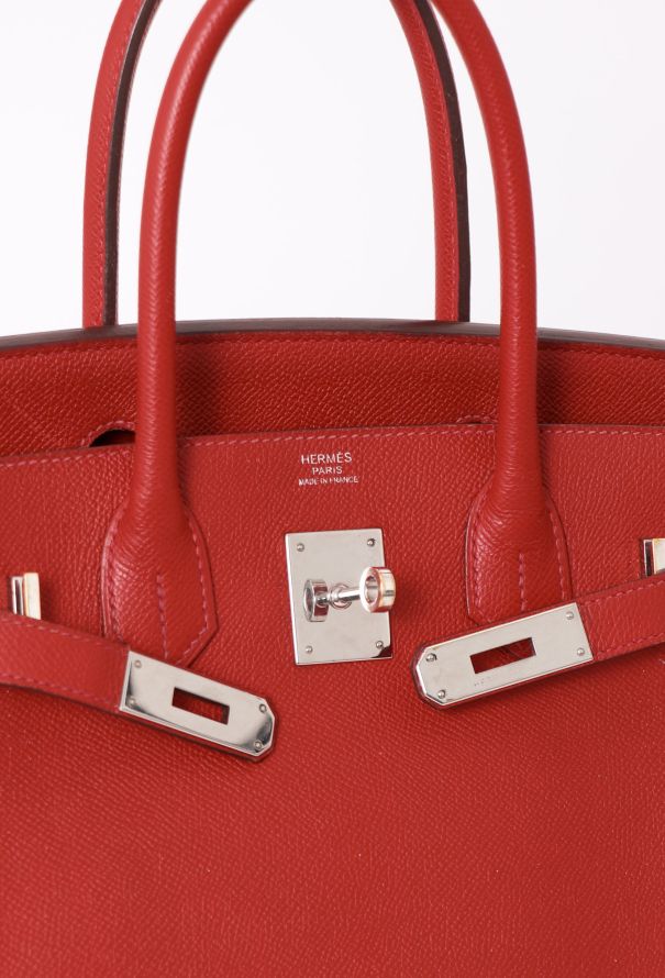 Hermès Red Epsom Birkin 30 - 12 Hermès Red Epsom Birkin 30 - 12