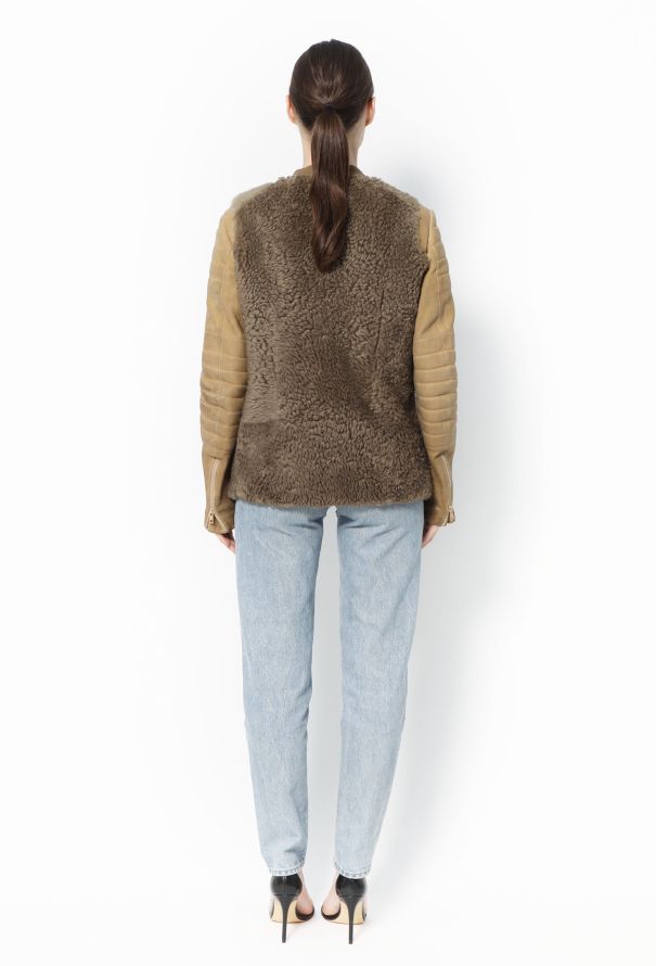 Céline 2010 Shearling Biker Jacket - 5 Céline 2010 Shearling Biker Jacket - 5