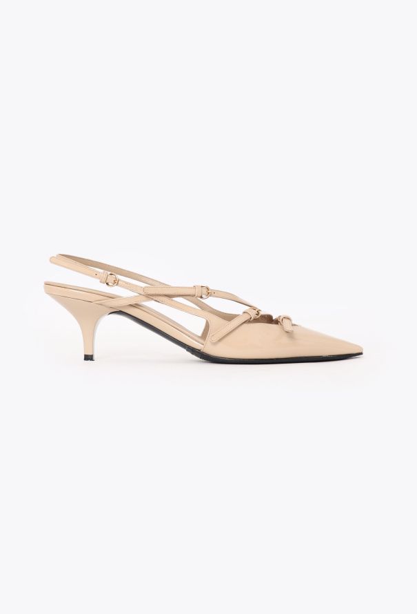 Miu Miu F/W 2023 Patent Strap Slingbacks - 1