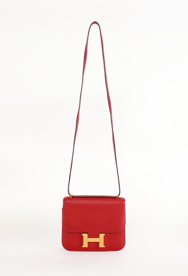 Hermès Mini Constance 18 Epsom Rouge Casaque - 3