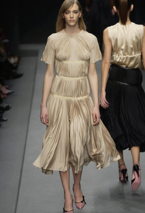 Prada Rare F/W 2002 Silk Pleated Gown - 2