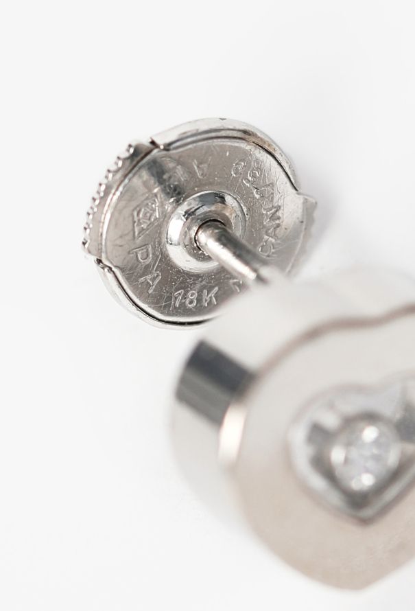 Chopard 18K White Gold Happy Diamonds Icons Earrings - 4