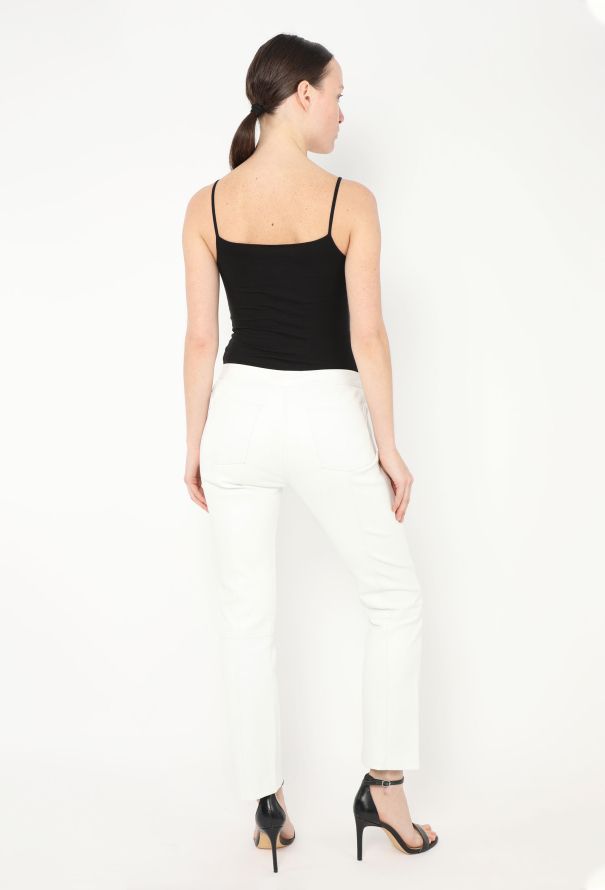 The Row Tapered Lambskin Pants - 4 The Row Tapered Lambskin Pants - 4
