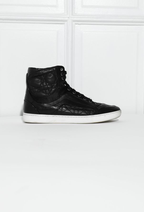 Dior Leather Cannage Sneakers - 1