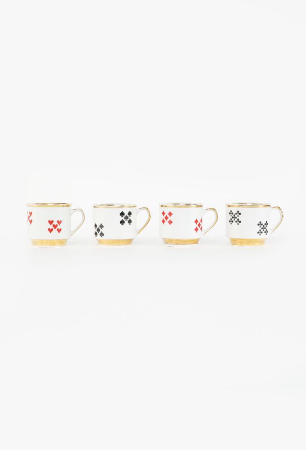 Vintage Objects & Decor 1960s Limoges Poker Vide-Poche & Cup Set - 4
