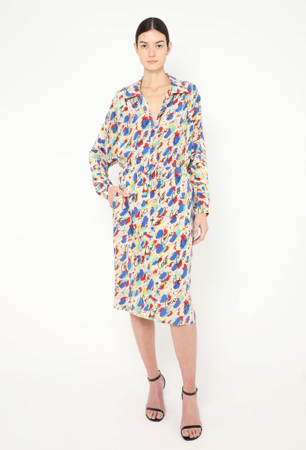 Chanel S/S 1986 ‘Coco’ Silk Dress - 4