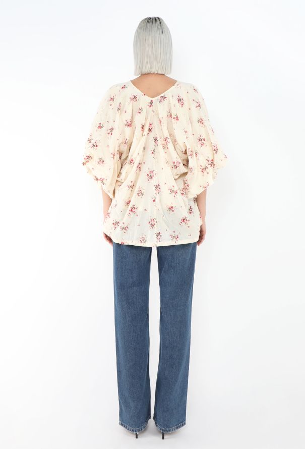 Comme des Garçons S/S 2008 Floral Draped Blouse - 5