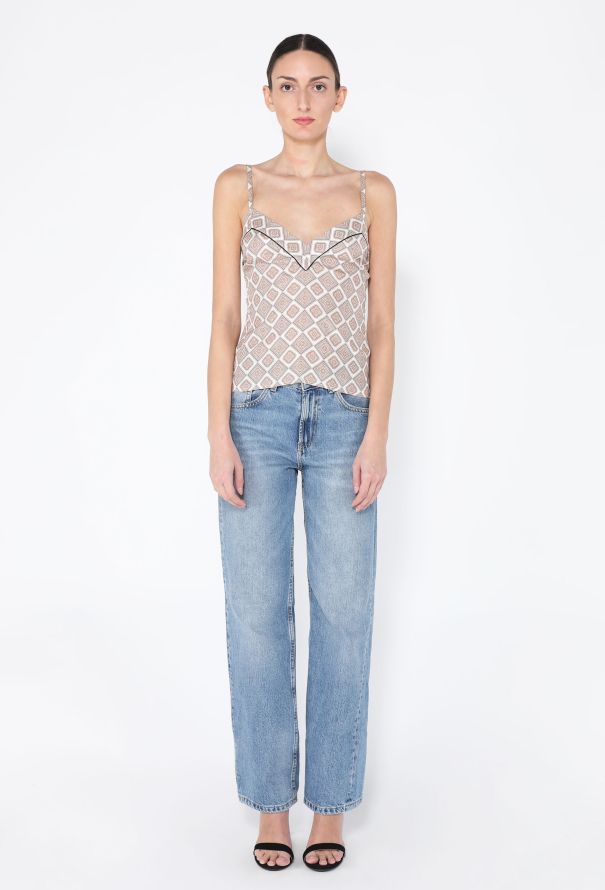 Prada Spring 2002 Silk Geometric Camisole - 3