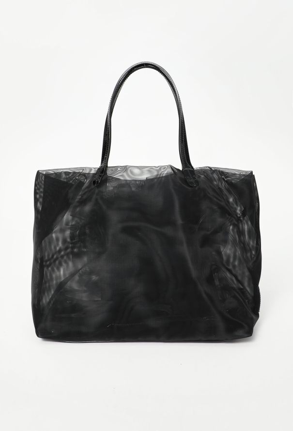 Valentino Black Mesh Floral Tote Bag - 4 Valentino Black Mesh Floral Tote Bag - 4