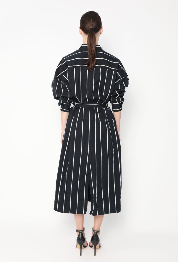 Céline S/S 2018 Belted Striped Dress - 6