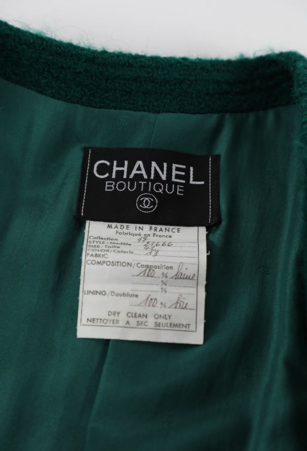 Chanel F/W 1988 Wool Tweed Double Breasted Blazer - 8
