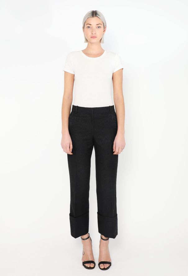 Céline S/S 2012 Floral Jacquard Trousers - 3 Céline S/S 2012 Floral Jacquard Trousers - 3