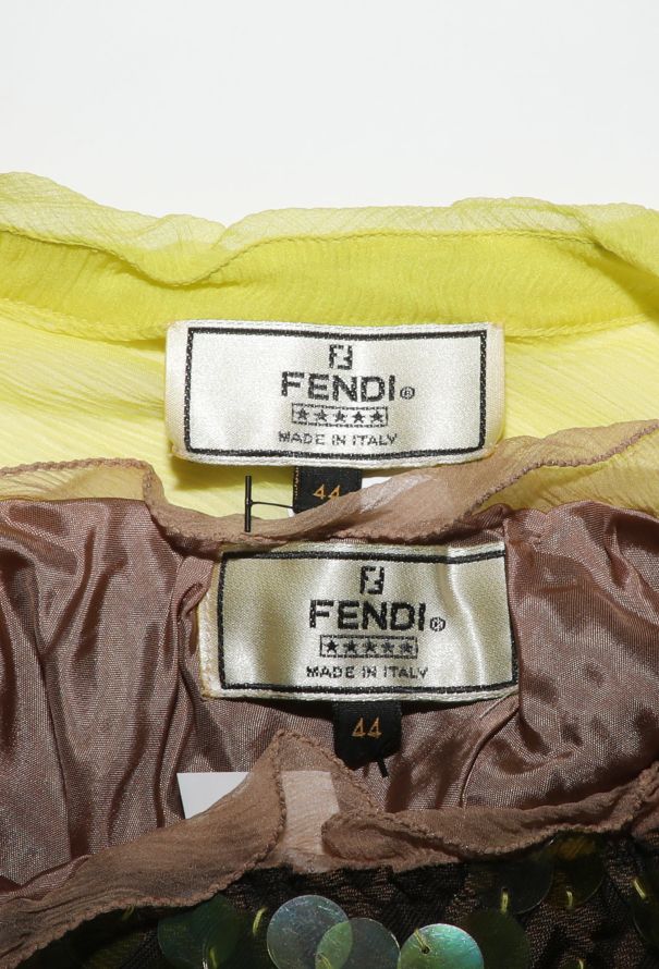 Fendi Sequin Chiffon Skirt Ensemble, S/S 2000 - 10