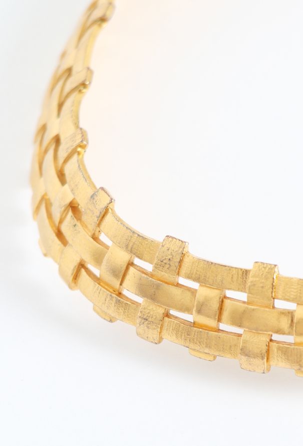 Saint Laurent Vintage Goossens' Woven Choker Necklace - 3 Saint Laurent Vintage Goossens' Woven Choker Necklace - 3
