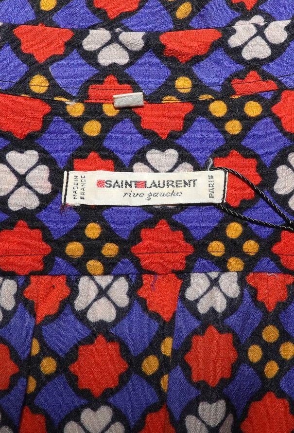 Saint Laurent ICONIC Fall 1971 Printed Crêpe Blouse - 8