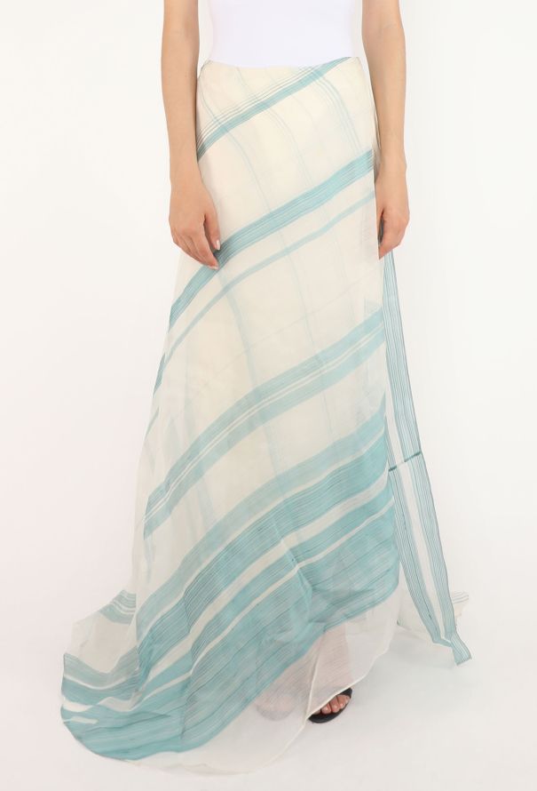 Calvin Klein Asymmetrical Layered Silk Skirt, 1990s - 4