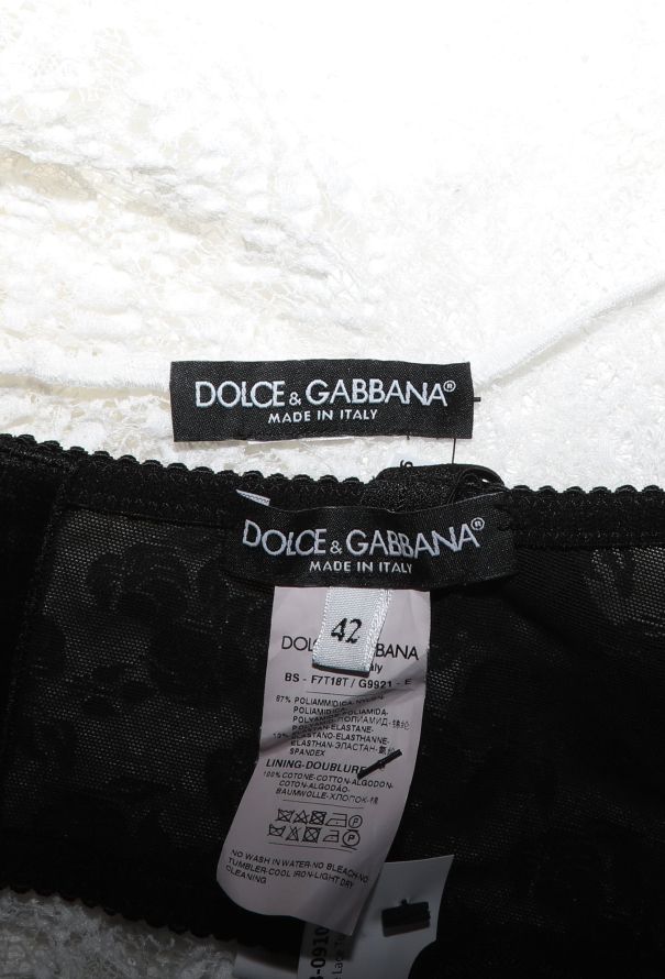 Dolce & Gabbana '90s Chantilly Top & Bralette - 6
