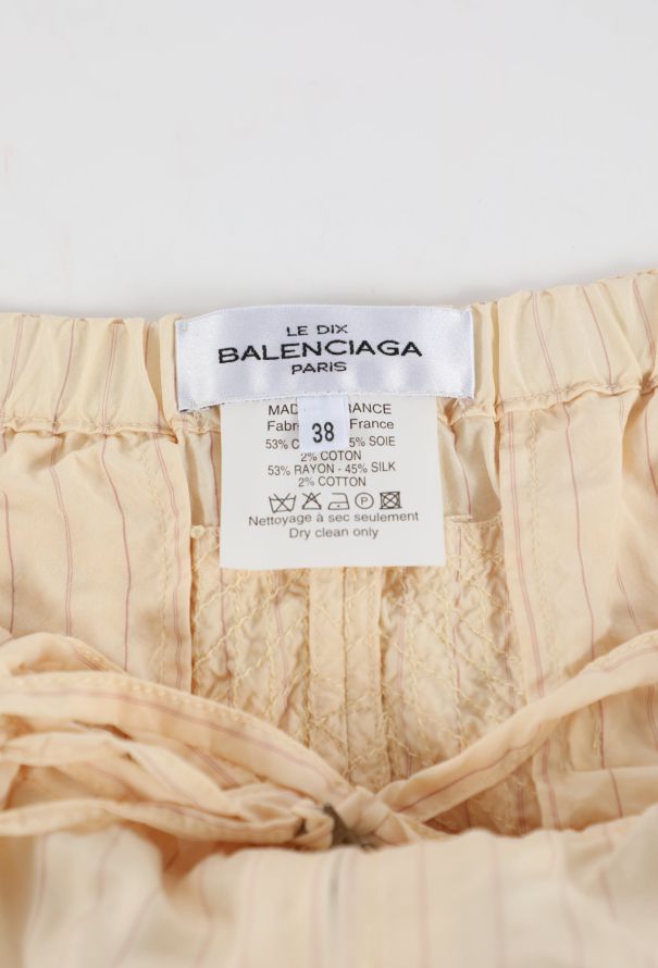 Balenciaga S/S 2002 Pinstripe Cargo Skirt - 6