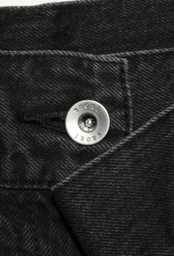 Sacai S/S 2019 Deconstructed Cropped Jeans - 7