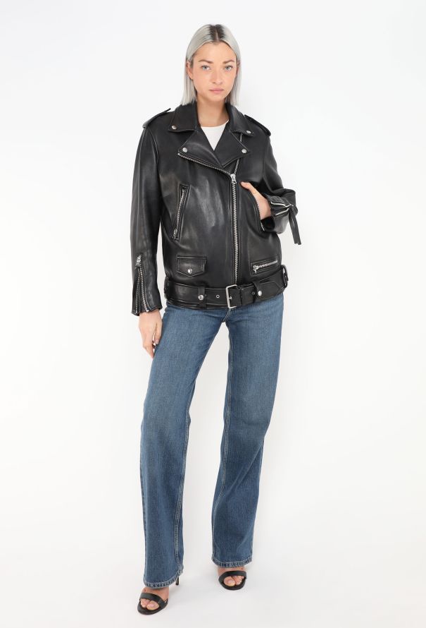 Acne Studios Leather Biker Jacket - 1