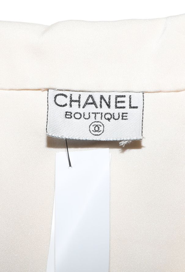 Chanel '90s Silk 'CC' Blouse - 5