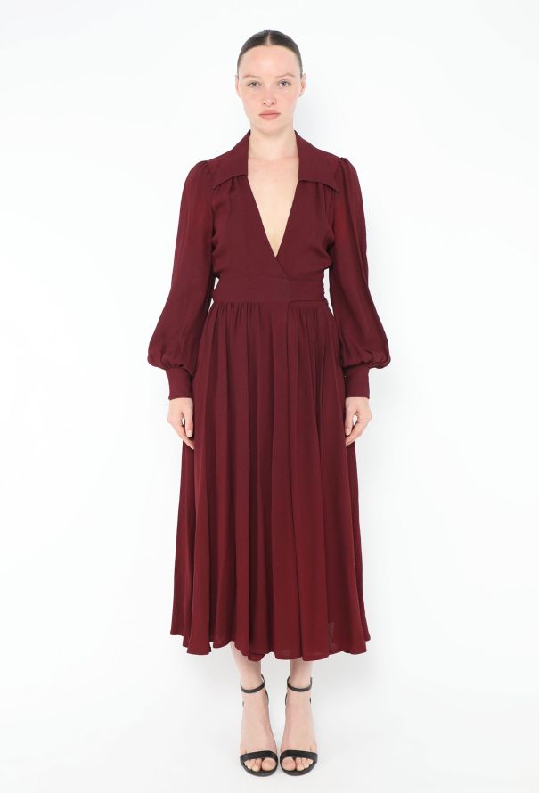 Ossie Clark Early '70s Crêpe Wrap Dress - 1