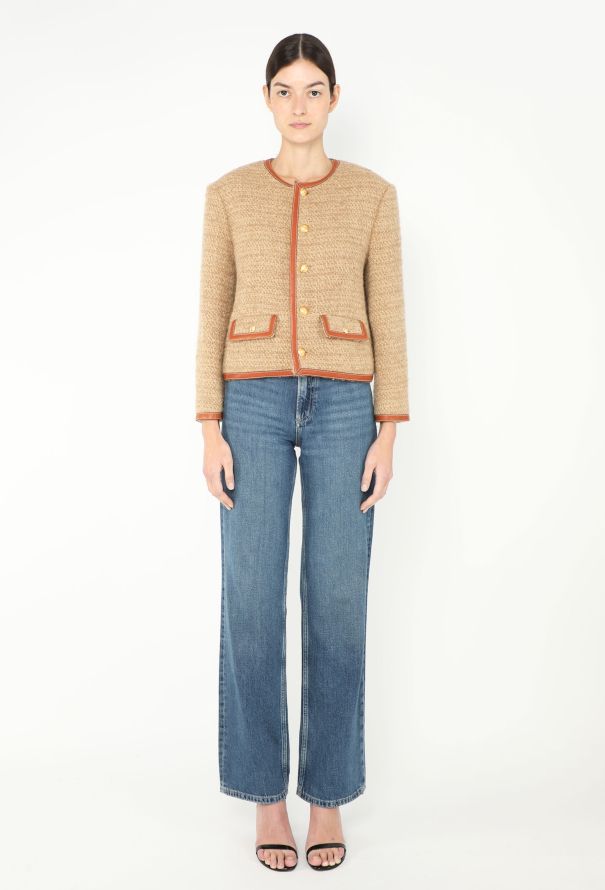Céline 2021 Embossed Bouclé Jacket - 4