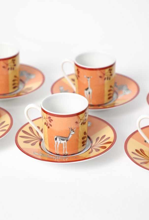 Hermès Vintage 6-piece Porcelain Espresso Set - 2