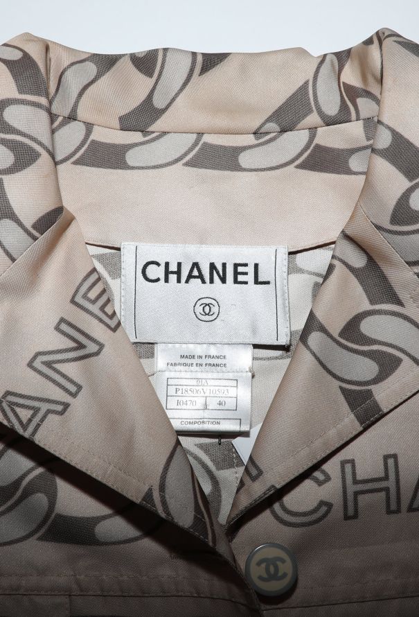 Chanel F/W 2001 Trompe L'Oeil Silk Trench - 7