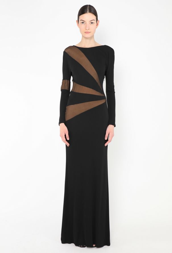 Emilio Pucci F/W 2012 Mesh Cut-Out Gown - 1