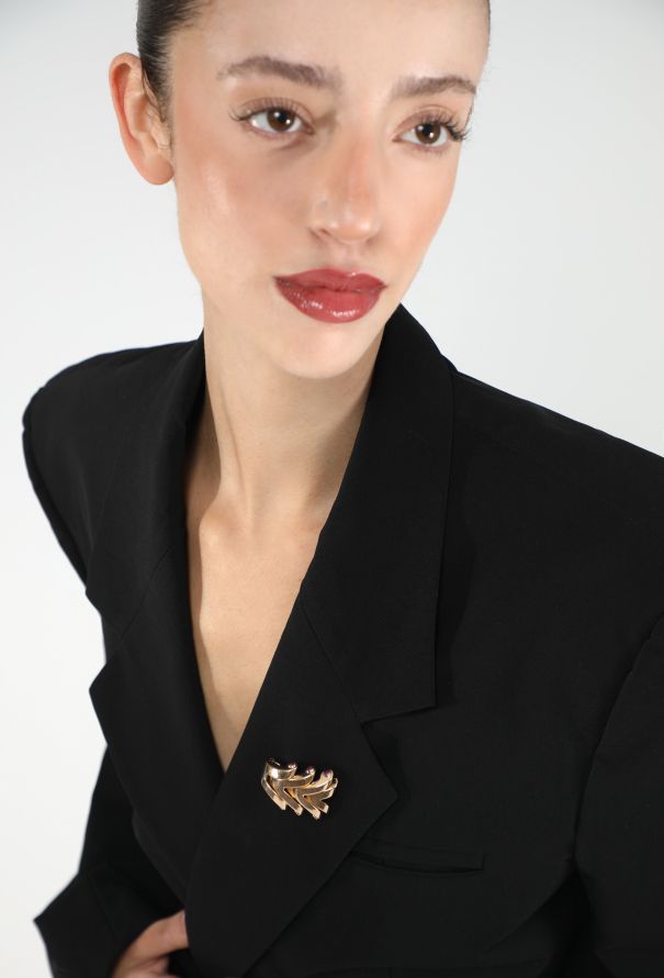 Boucheron 1940s 18K Rose Gold & Ruby Clip Brooch - 5