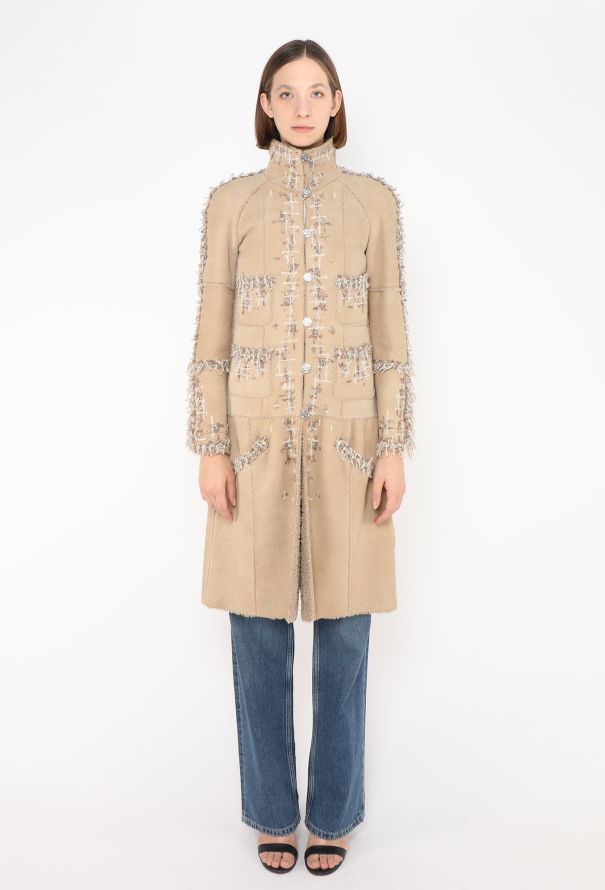 Chanel COLLECTOR F/W 2005 Embellished Shearling Coat - 1