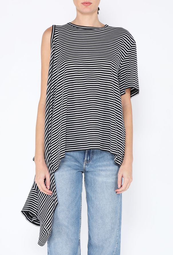 Junya Watanabe 2024 Striped Off The Shoulder Top - 3