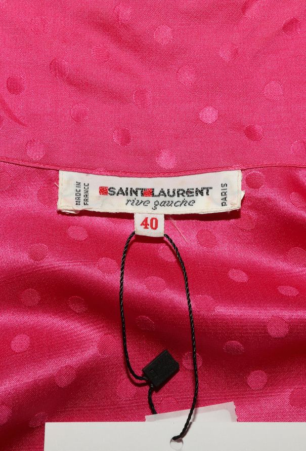 Saint Laurent Vintage Polka Dot Lavallière Blouse - 7 Saint Laurent Vintage Polka Dot Lavallière Blouse - 7