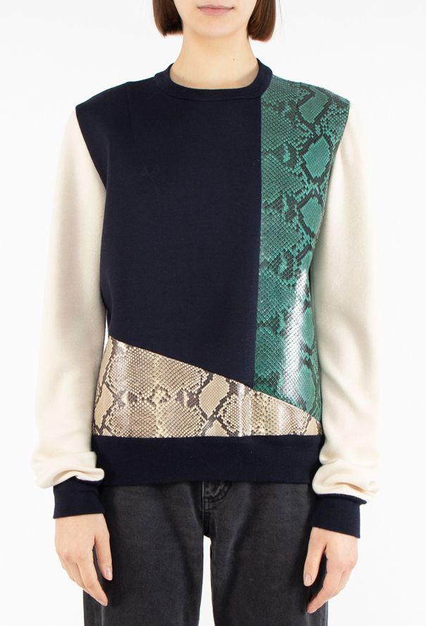 Céline 2012 Python Colorblock Jumper - 1