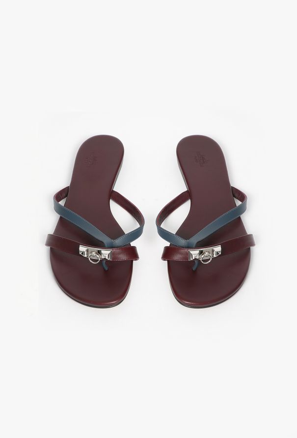 Hermès Calfskin Corfou Sandals - 1