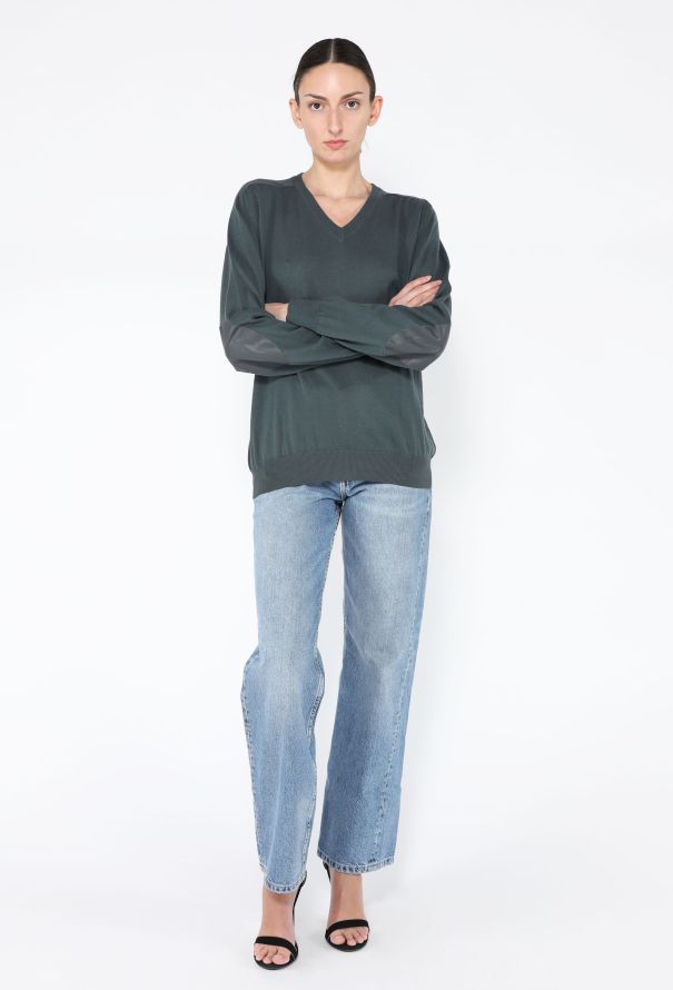 Maison Margiela 2009 Leather Elbow Patch Knit - 2