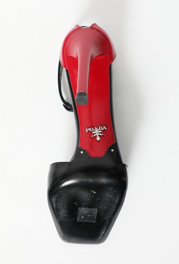 Prada 2014 Bicolor T-Strap Pumps - 6 Prada 2014 Bicolor T-Strap Pumps - 6